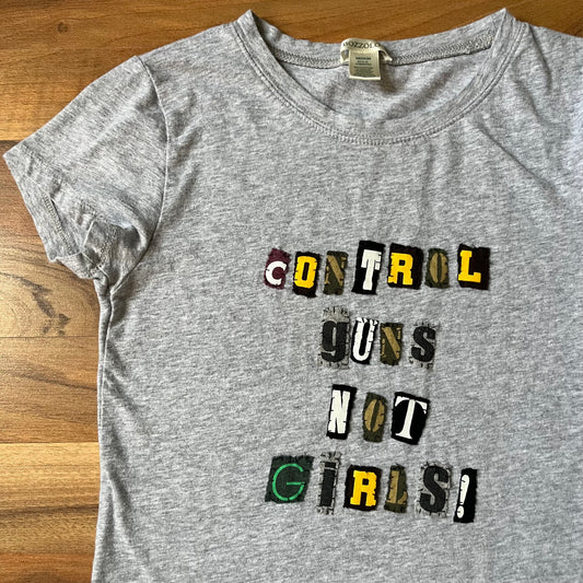 CONTROL GUNS NOT GIRLS Ransom Baby Tee | Women's M