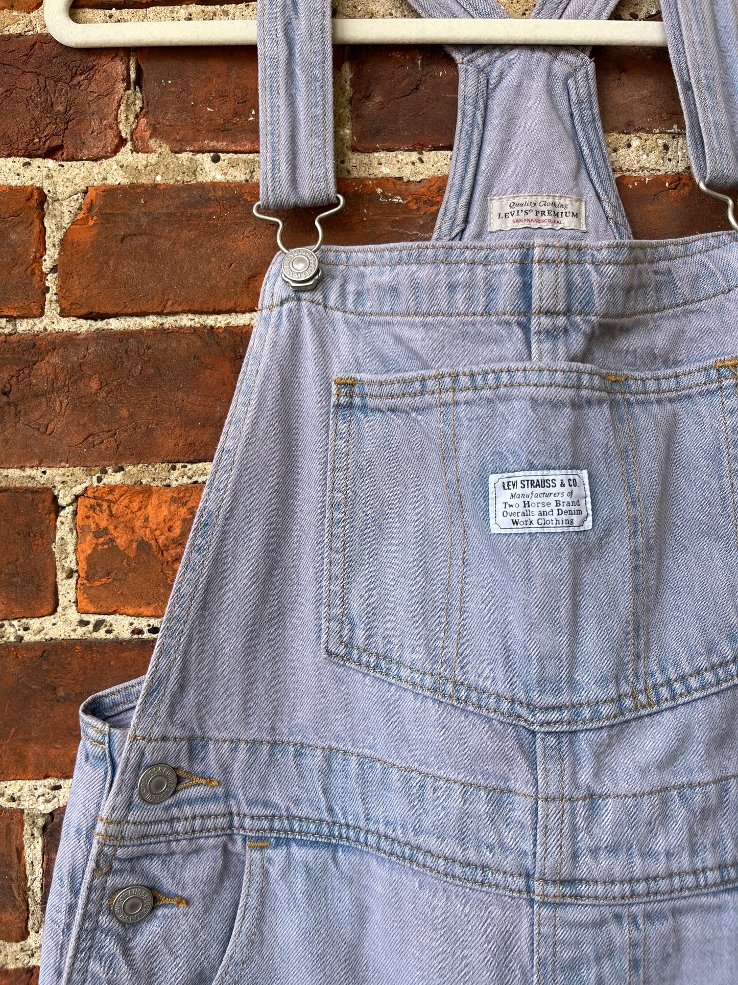 Purple Dyed Levi's Overalls | Women's Small