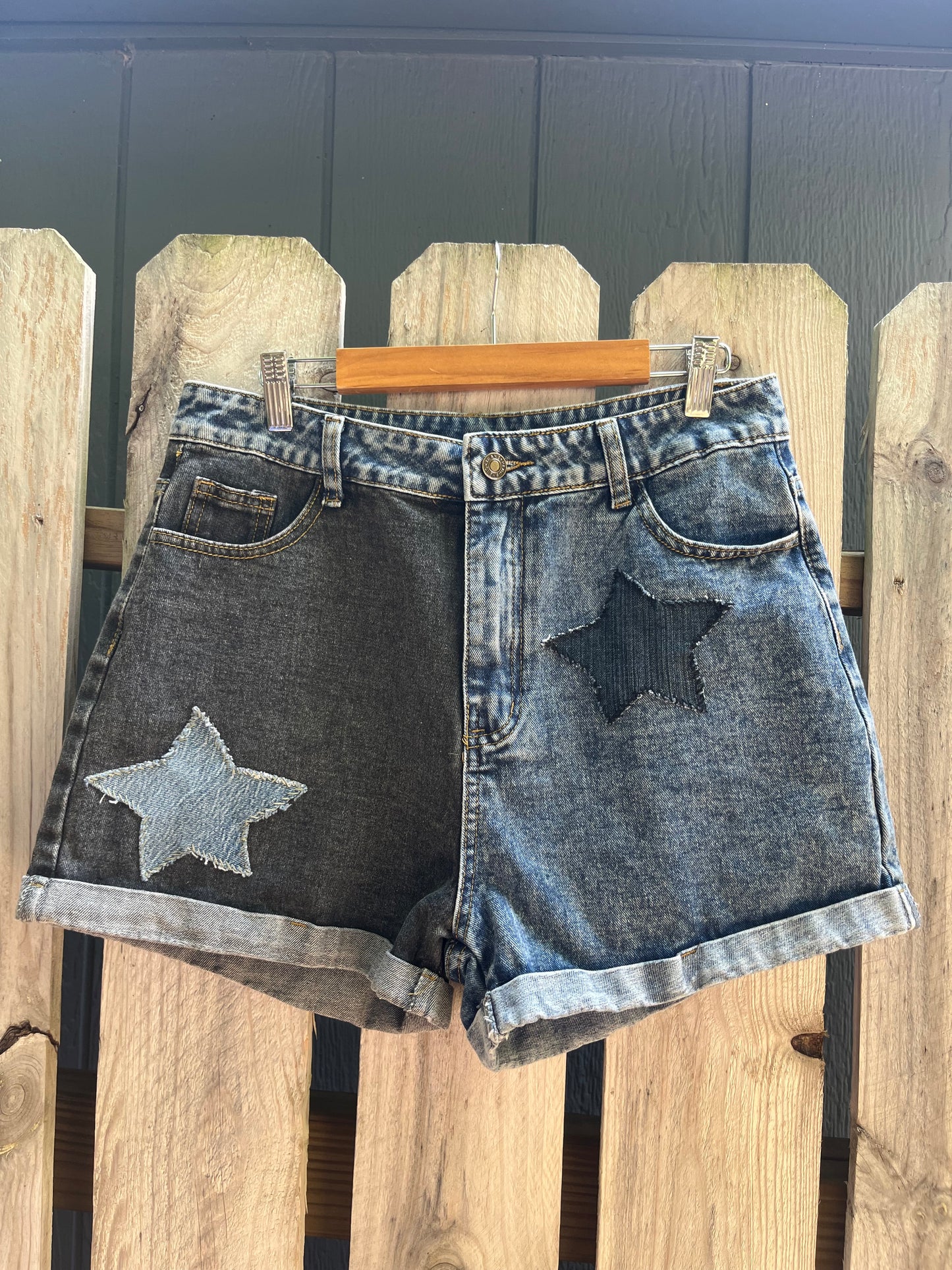 Star Patchwork Shorts | W: 31