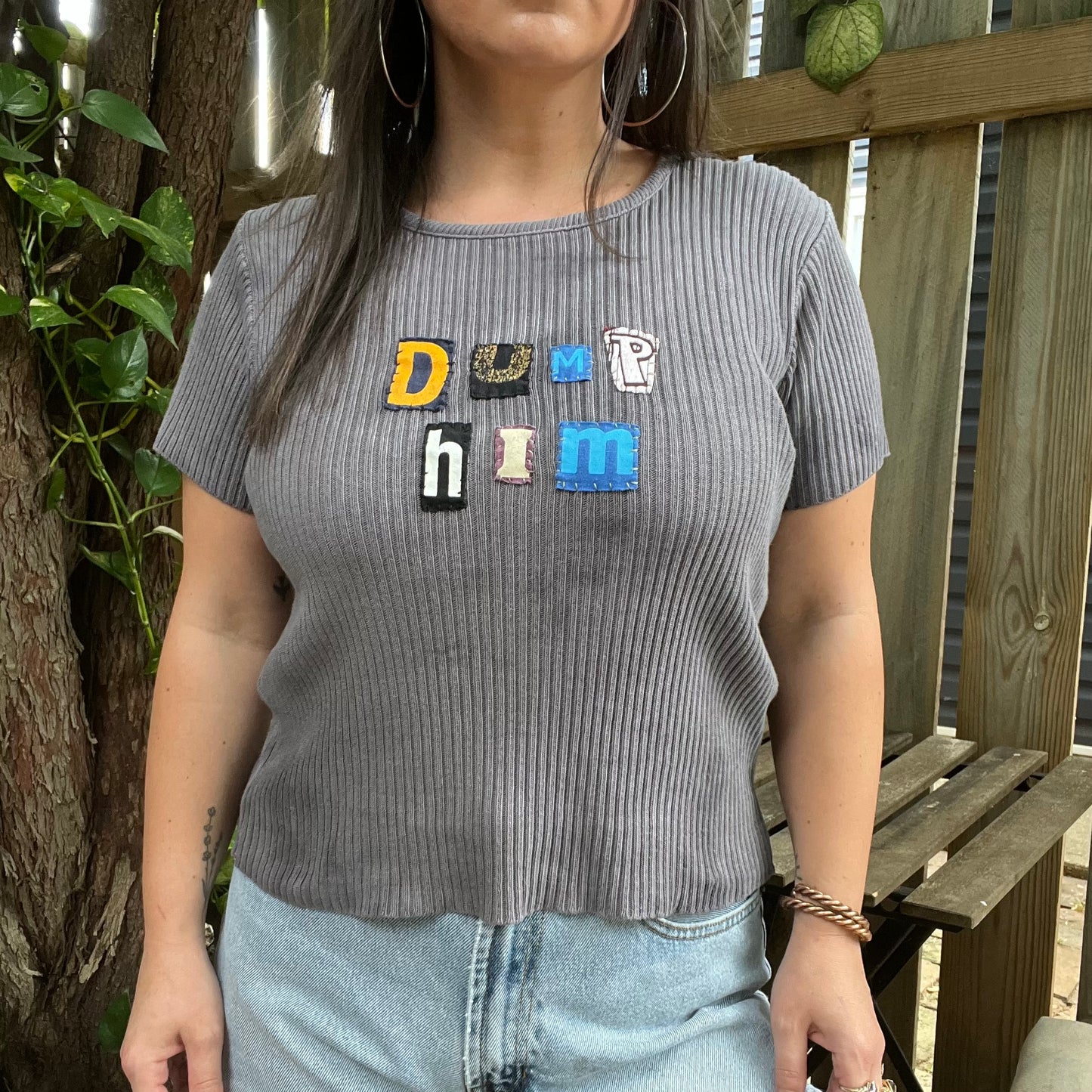DUMP HIM Sweater Tee | Women's S
