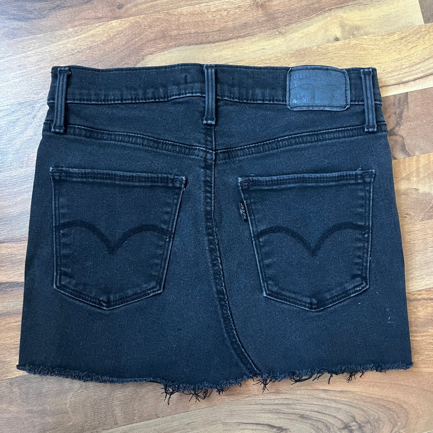 Black Levi's Reworked Mini Skirt | W: 27