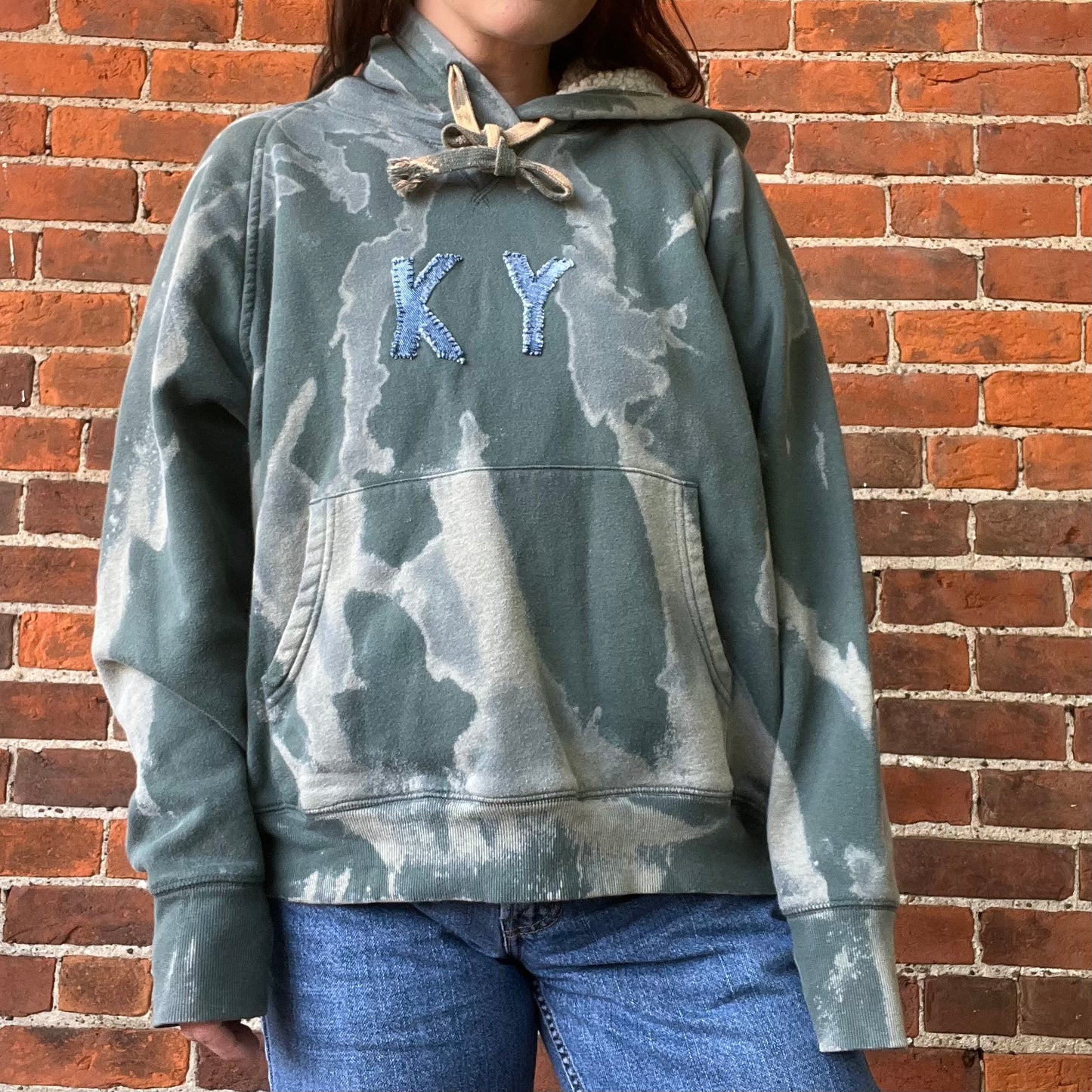 Bleached Fleece-Lined KY Hoodie | Women's M/L