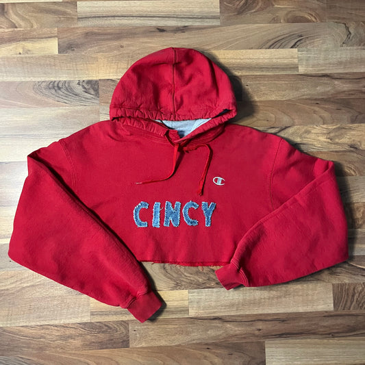 Cropped CINCY Hoodie | L