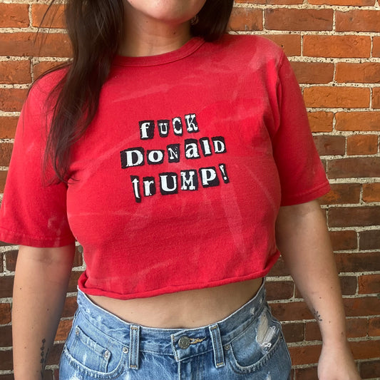 Vintage FDT Cropped Ransom Tee | S