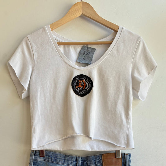Bengals Cropped Tee | Women's L