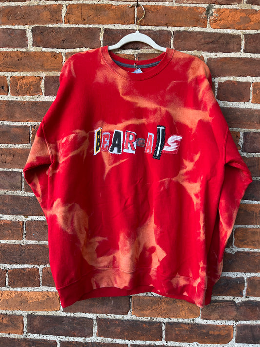 Bleached BEARCATS Ransom Crew | XL