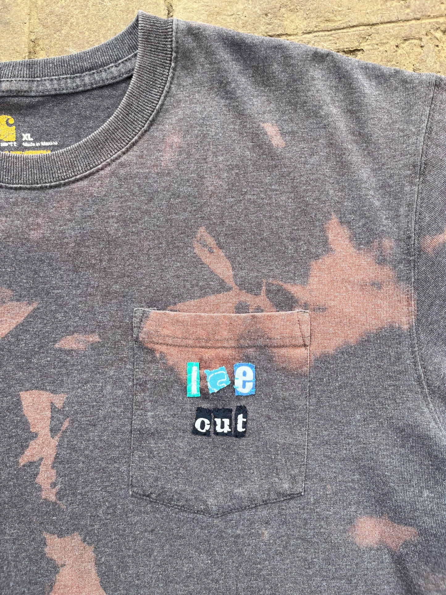ICE OUT Bleached Carhartt Pocket Tee | XL