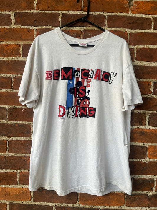 DEMOCRACY IS DYING Vintage Ransom Tee | XL