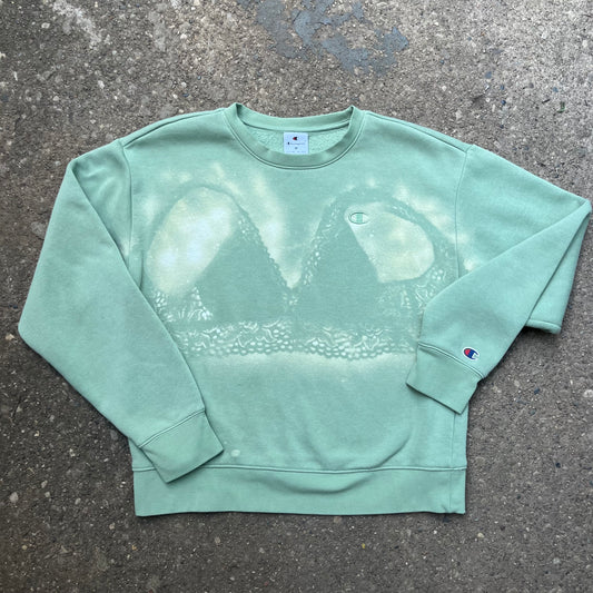 Lacey Bleached Crew | M