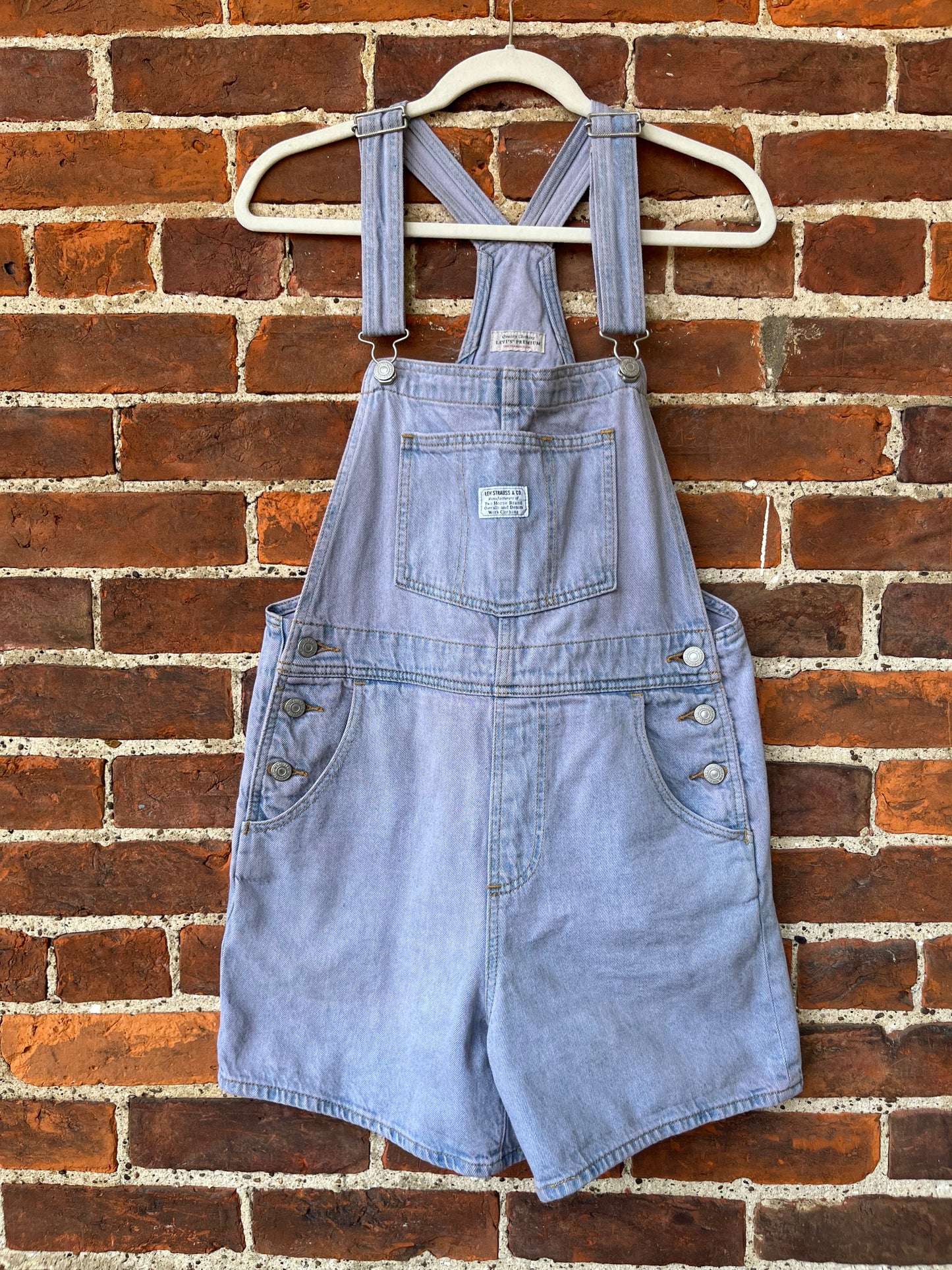 Purple Dyed Levi's Overalls | Women's Small