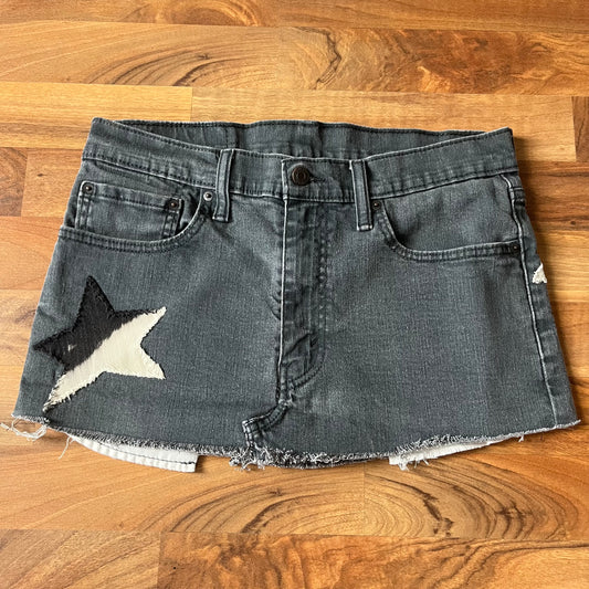 Levi's Low-rise Star Patchwork Mini Skirt | W: 32