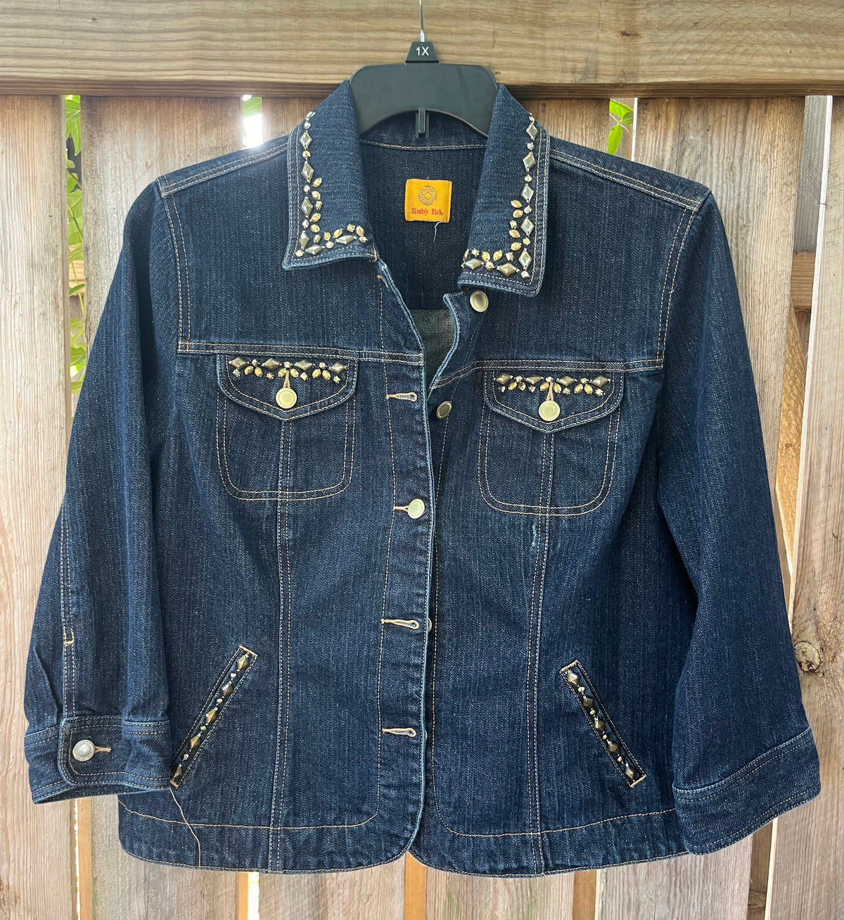 Starry Denim Jacket | Women's XL