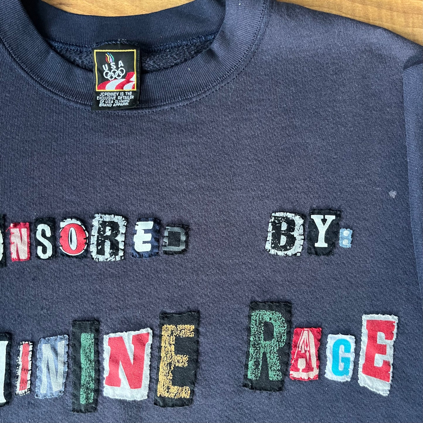 Vintage Faded FEM RAGE Crew | L