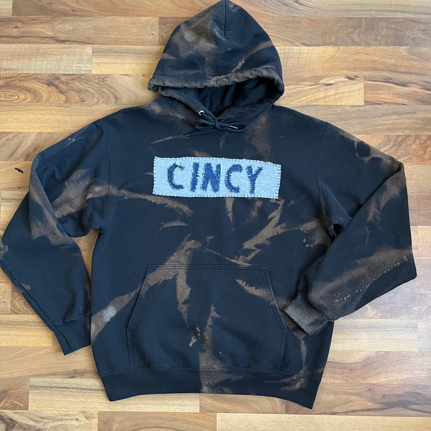 Bleached CINCY Hoodie | L