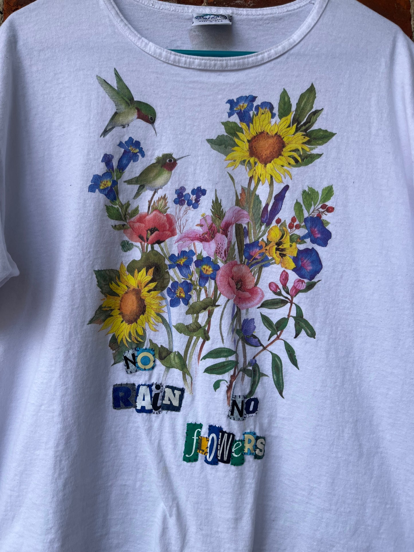 Vintage NO RAIN NO FLOWERS Ransom Tee | Women's XL