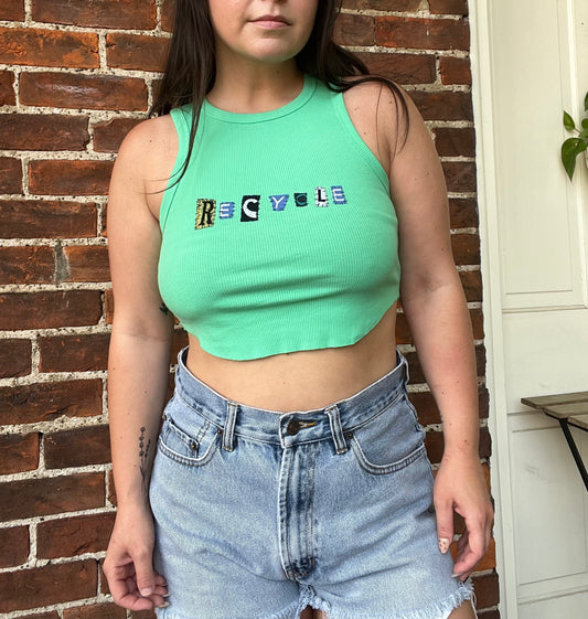 RECYCLE Cropped Ransom Tank | Women's Small
