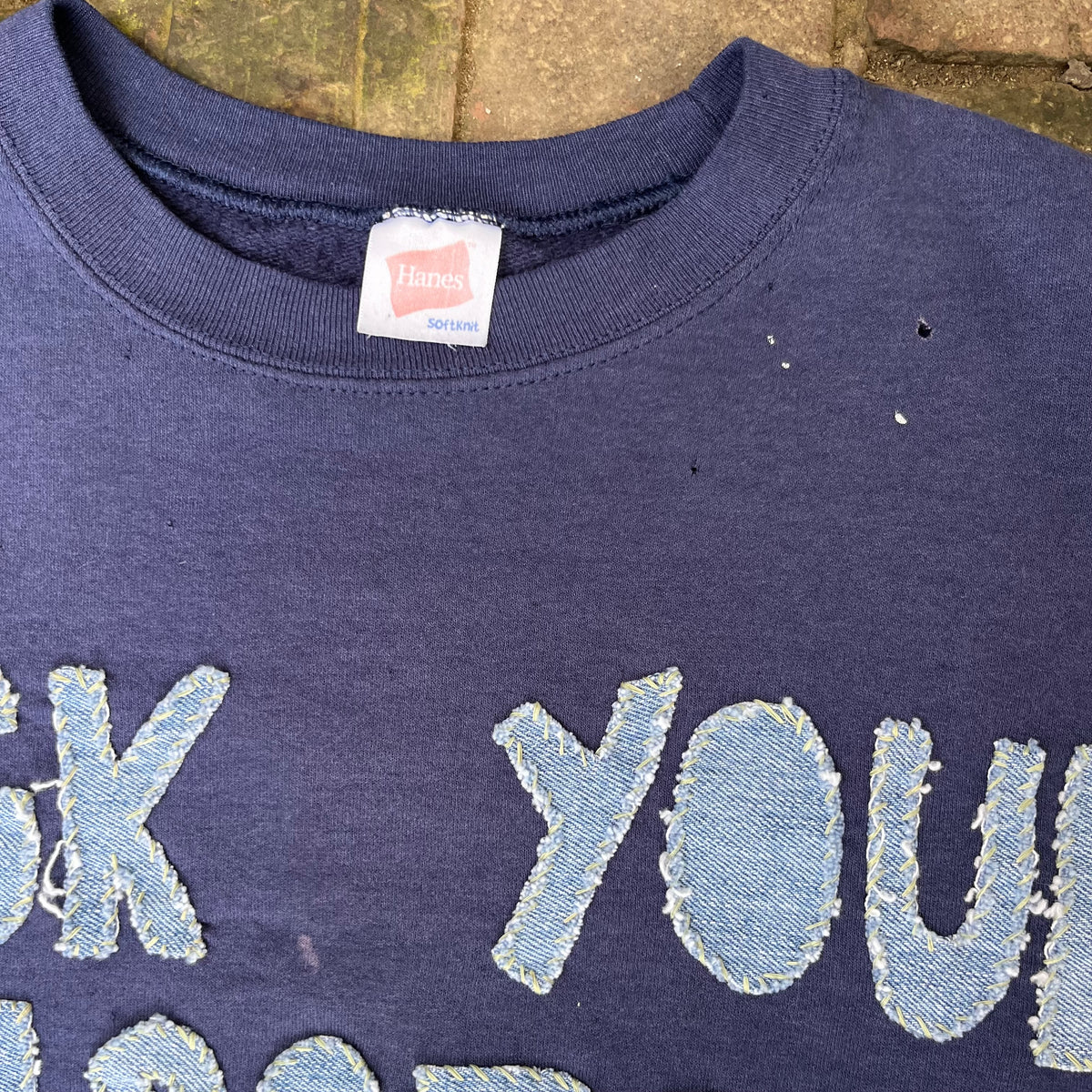 F*CK YOUR CENSORSHIP Vintage Navy Crew | XL