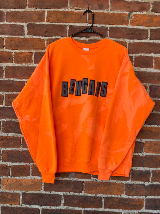 Neon Bleached Bengals Crew | L