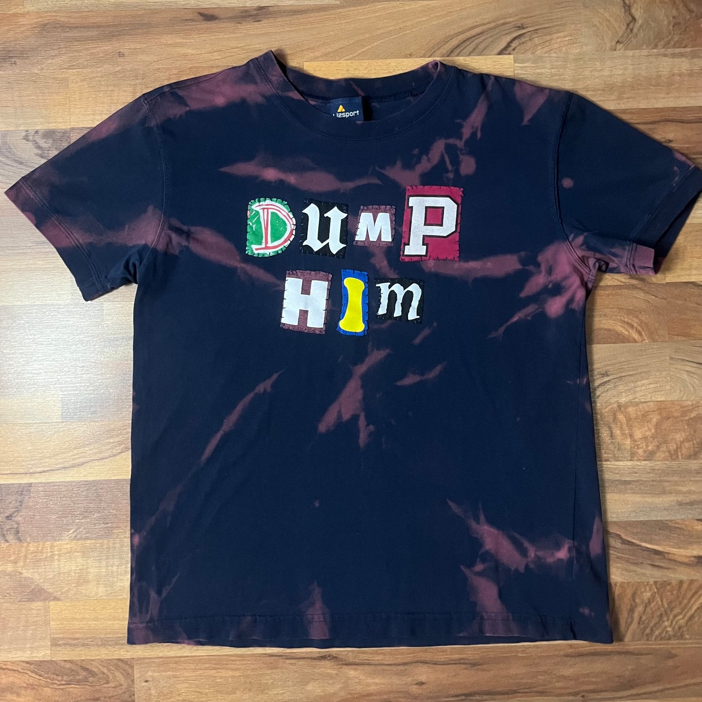 Bleached DUMP HIM Ransom Tee | Women's L