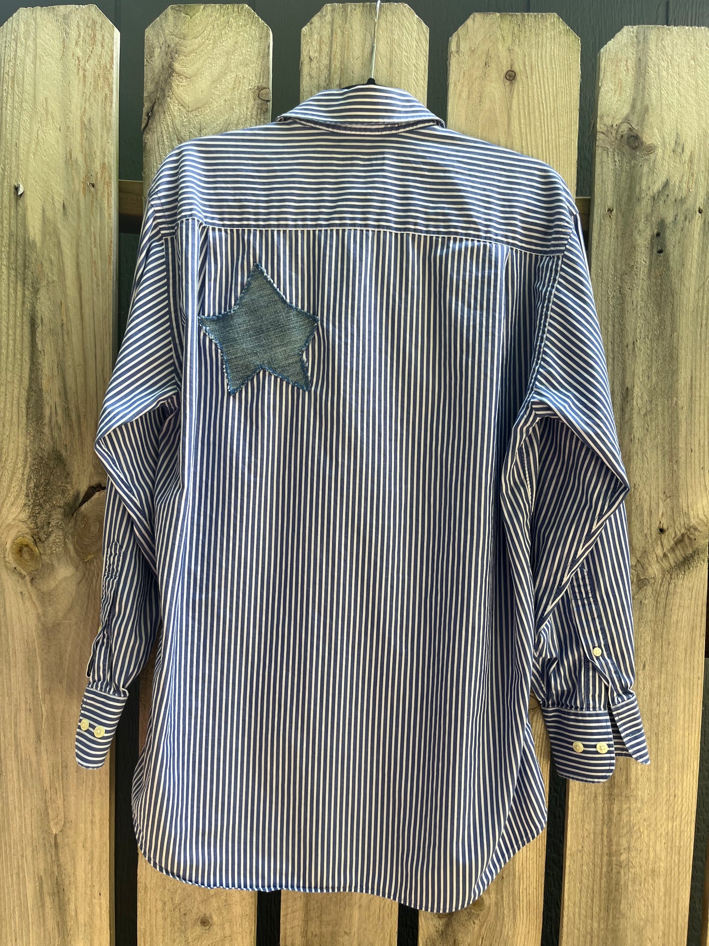 Star Patchwork Men's Button-Up