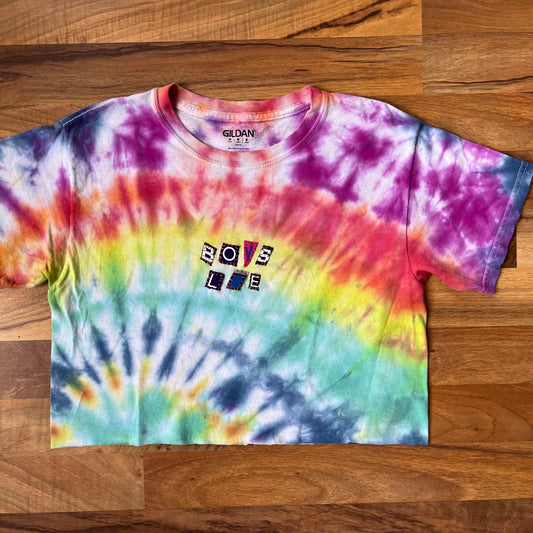 Cropped Tie dye BOYS LIE Ransom Tee | Women's Small