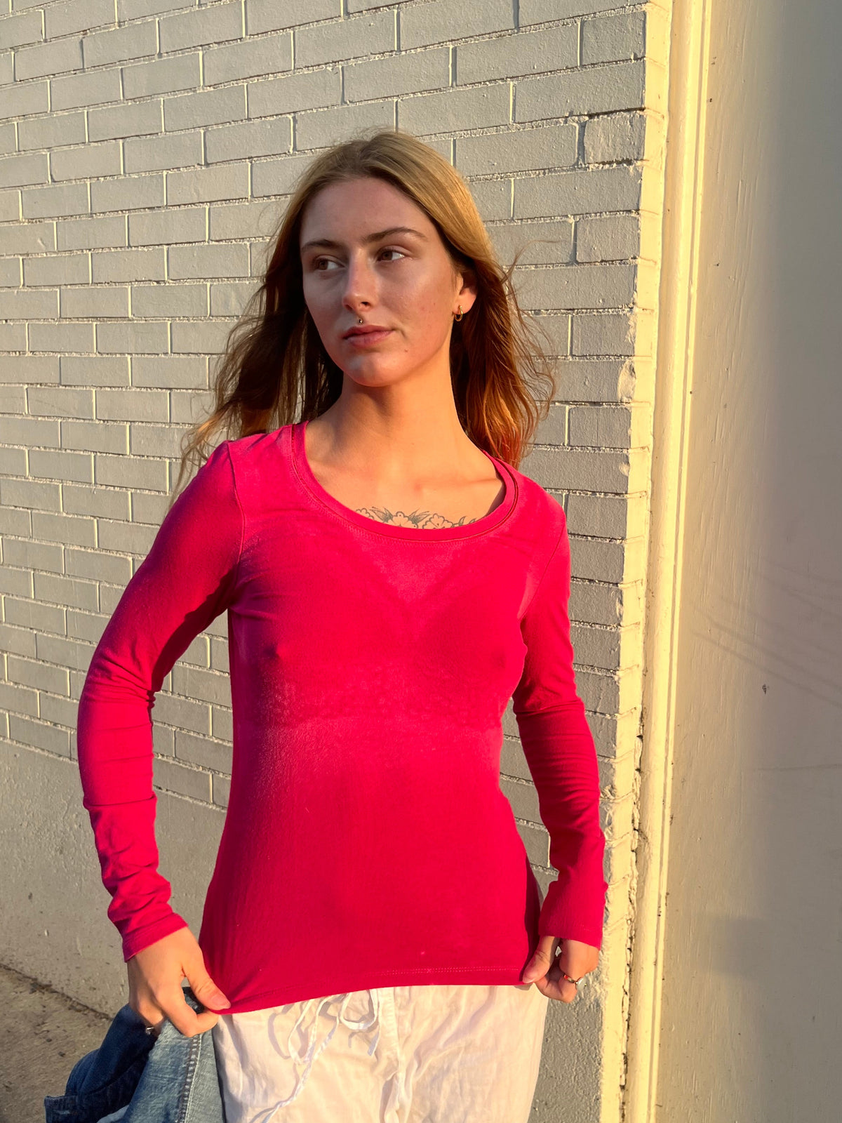 Lacey Bleached Long Sleeve | Women's Small