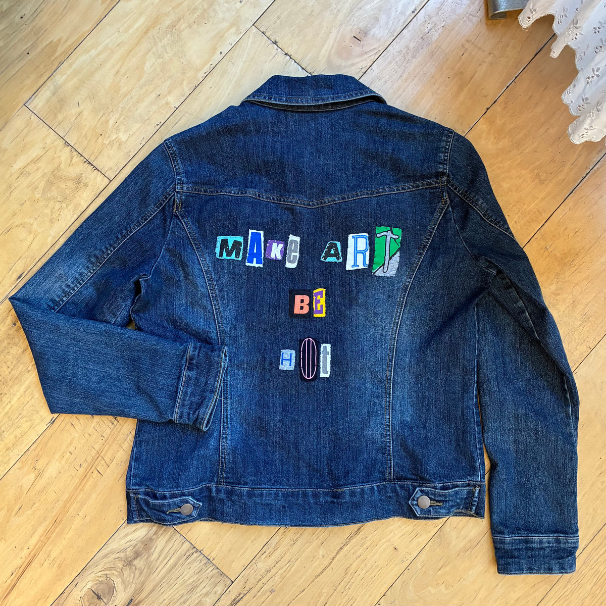 MAKE ART BE HOT Denim Jacket | Women's M