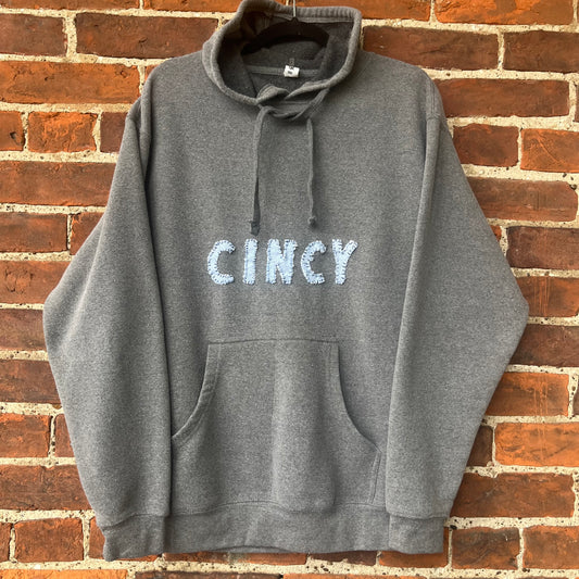 CINCY Gray Hoodie | L