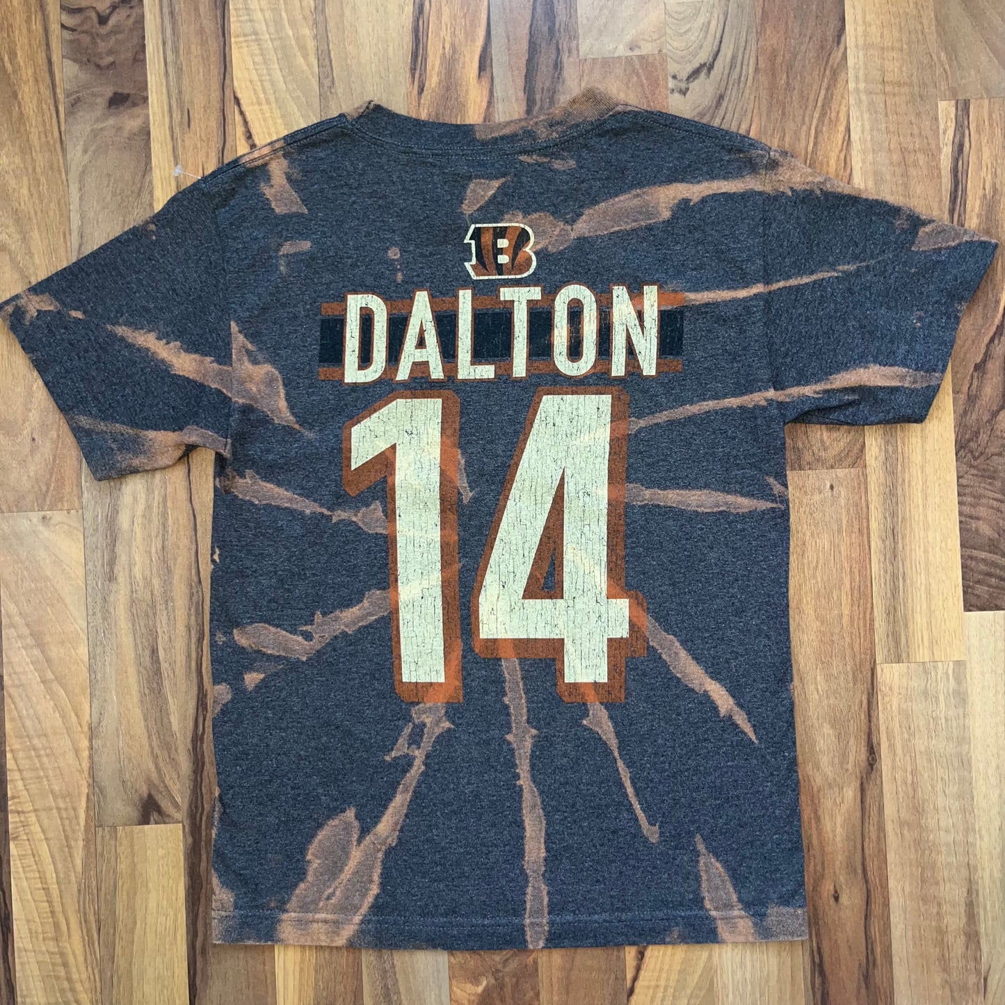 Gray Bleached Bengals Andy Dalton Tee | S