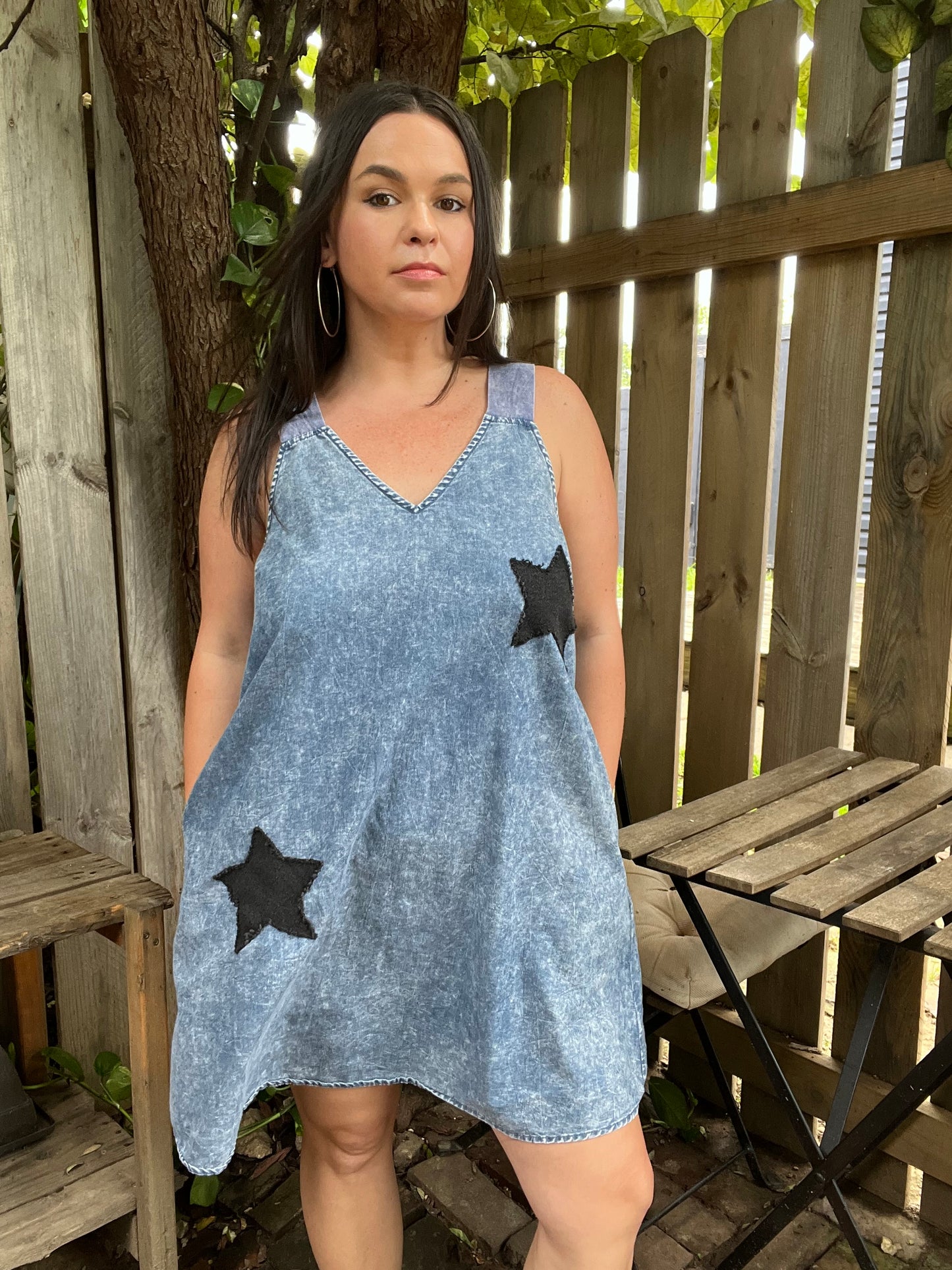 Star Patchwork Dress | Women's Large