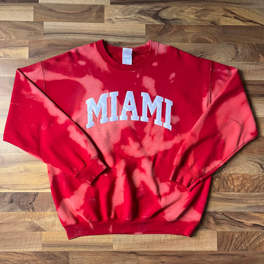 Bleached Miami Crewneck | L