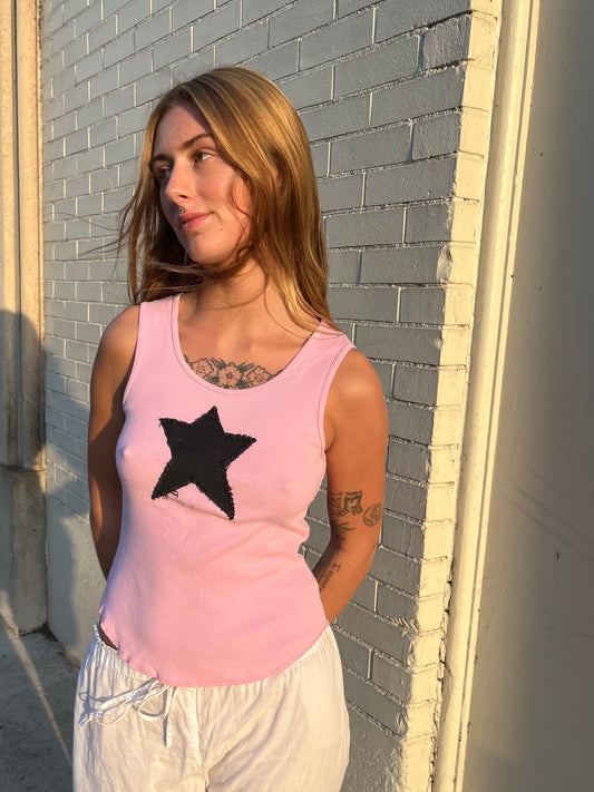 Starry Pink Tank | Women's S