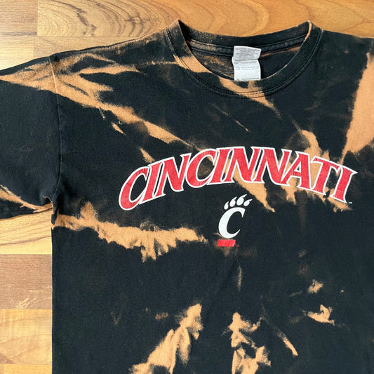 Bleached Cincinnati Bearcats Baby Tee | Youth XL / Women's S