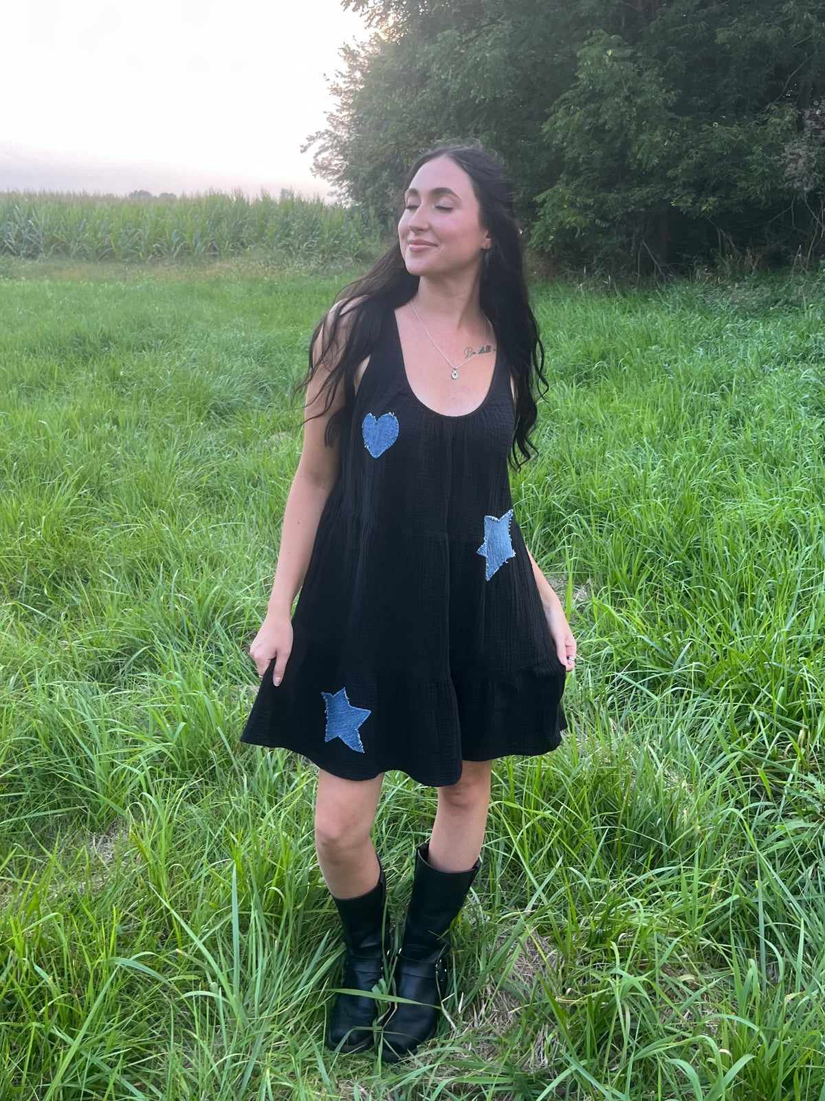 Starry Patchwork Dress | Women's M/L
