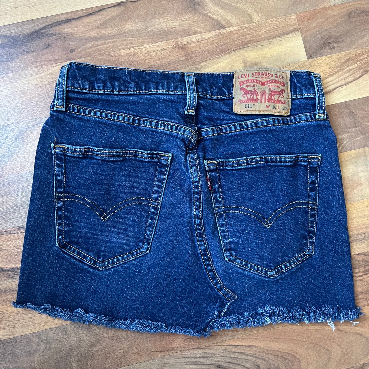 Levi's Reworked Mini Skirt | W: 29