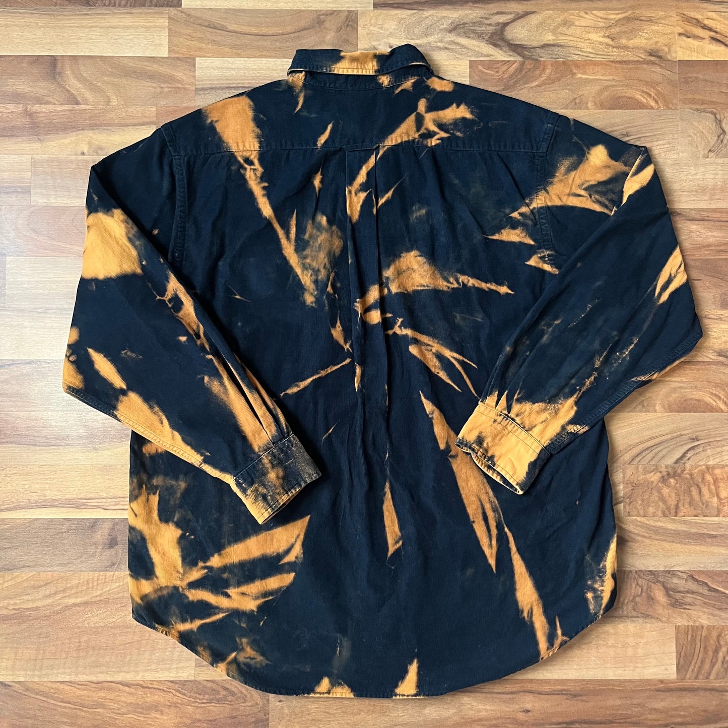 Bleached Navy Corduroy Button-down | L