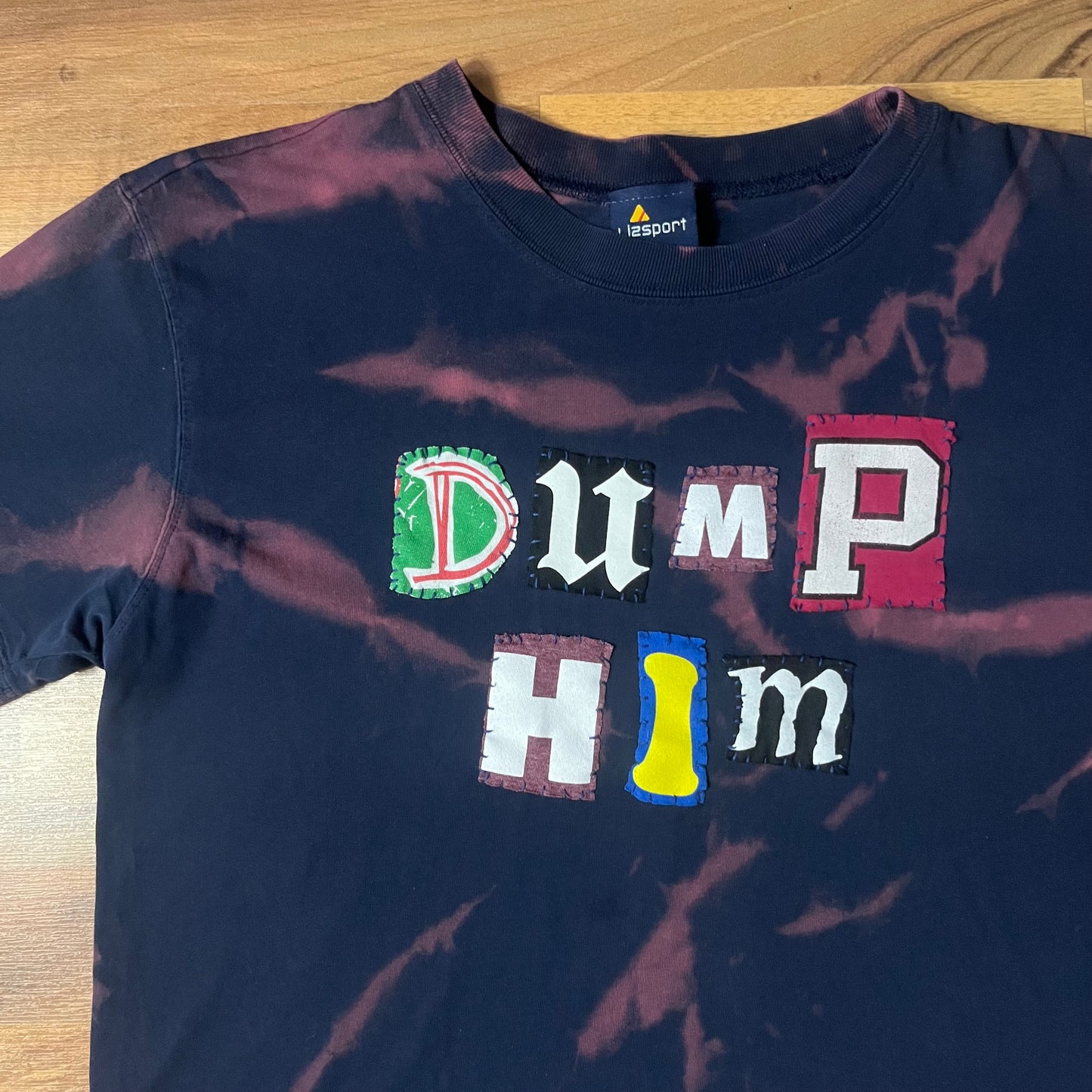 Bleached DUMP HIM Ransom Tee | Women's L