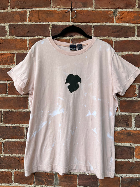 Pink Bleached Monstera Tee | M