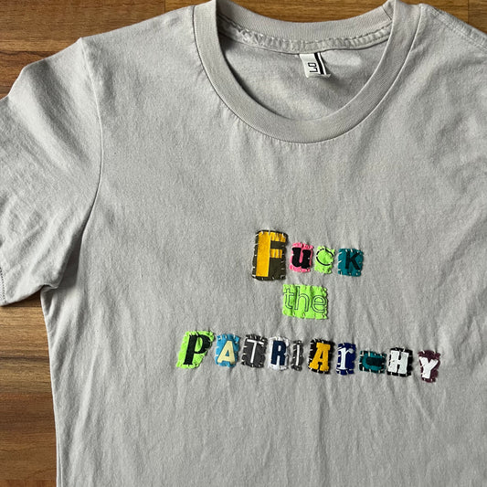 FUCK THE PATRIARCHY Ransom Tee | Women's S