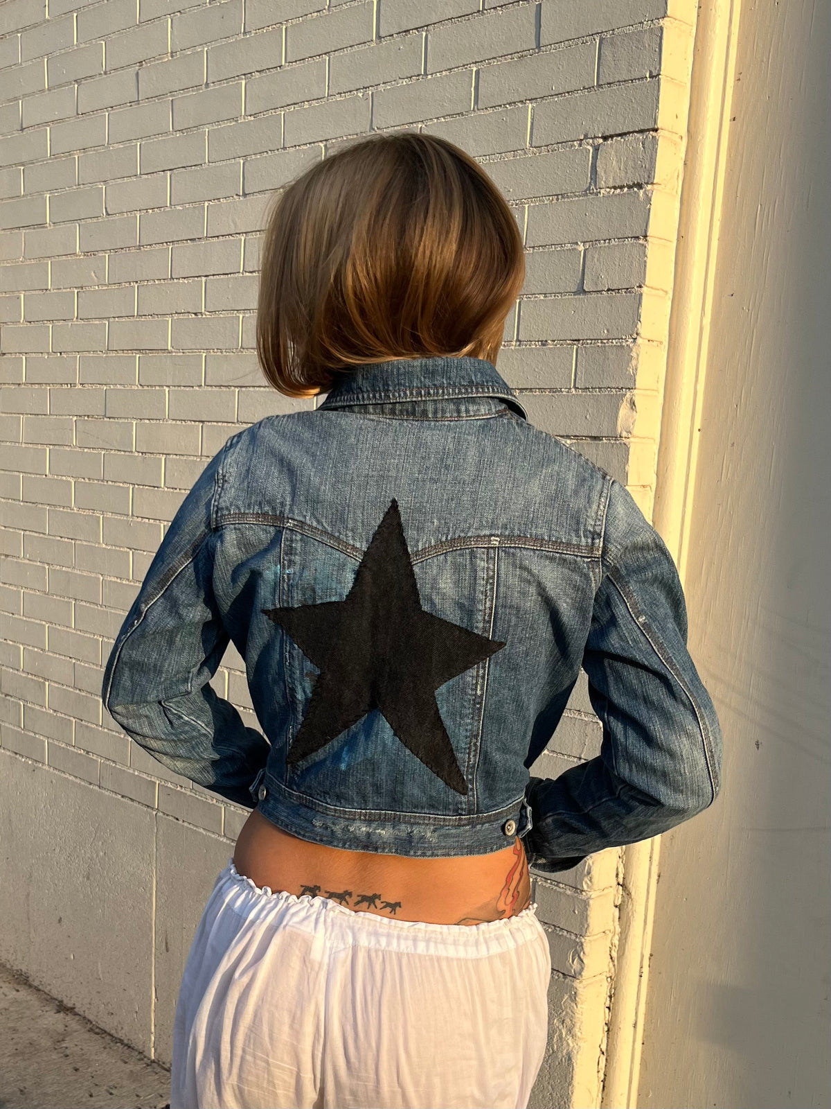 Starry Y2K Denim Jacket | Women's S/M