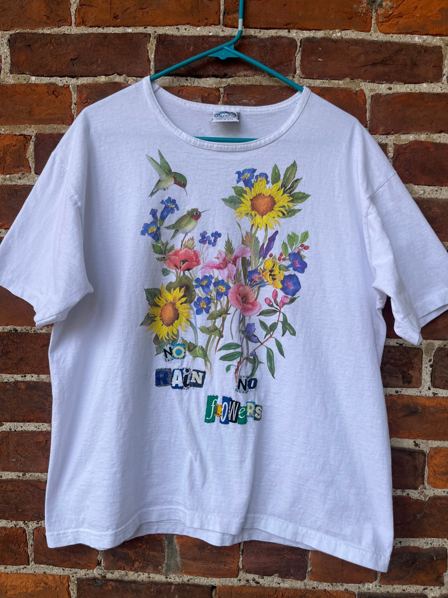 Vintage NO RAIN NO FLOWERS Ransom Tee | Women's XL