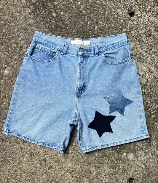 Starry Denim Shorts | W: 34