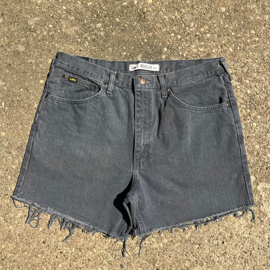 Gray Lee Cut-Off Shorts | W: 36
