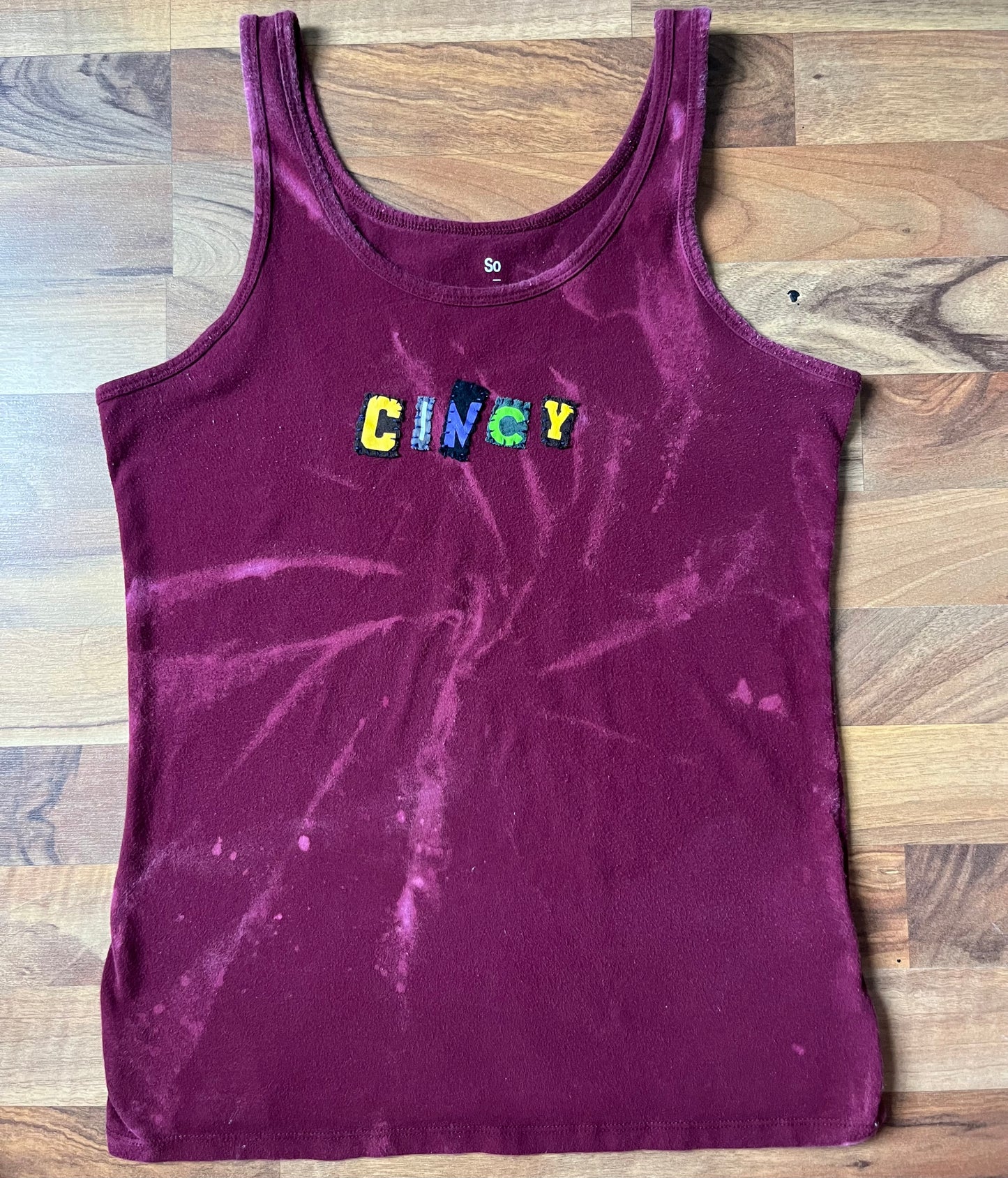 Bleached CINCY Ransom Tank | Women's L