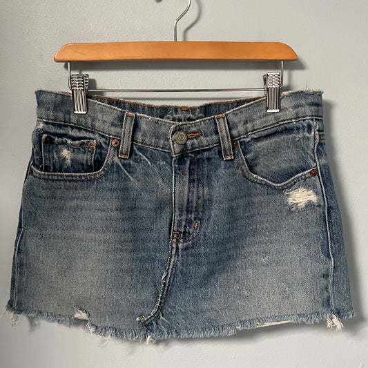 Distressed Mini Skirt | W: 30