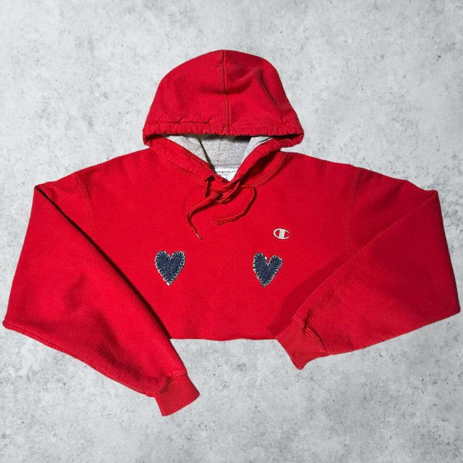 Red Cropped Champion b♥️♥️bs Crew | L