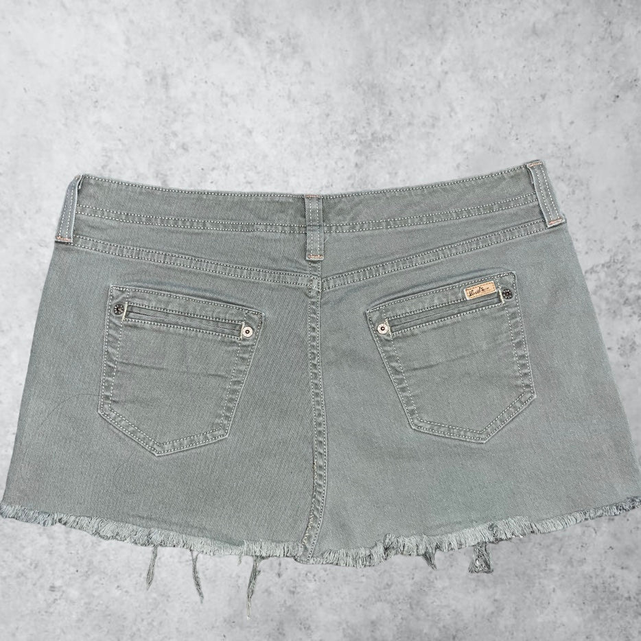 Green Khaki Levi's Low Rise Mini Skirt | Waist 35