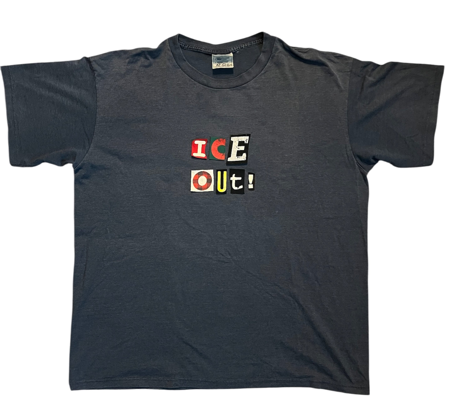 Navy Vintage ICE OUT! Ransom Tee | XL
