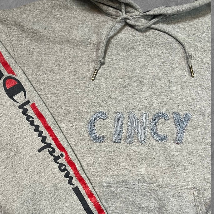 Gray Cincy Champion Hoodie | M