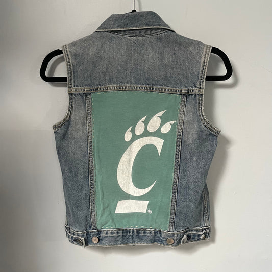 UC Bearcats Denim Vest | Women's XS